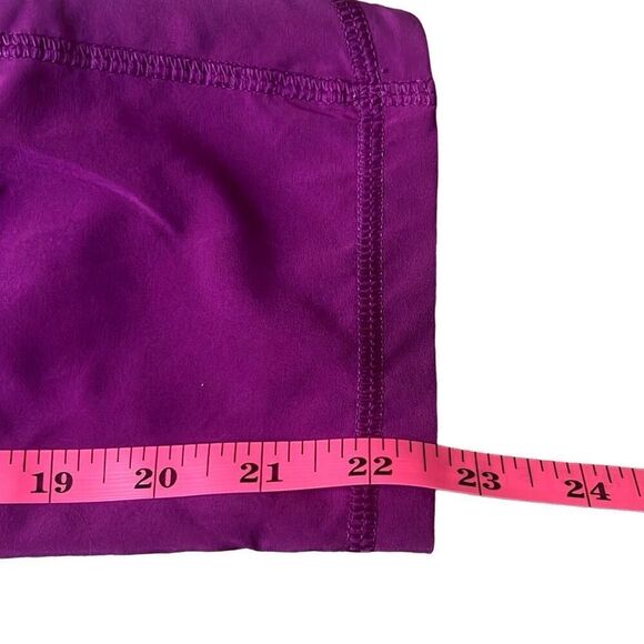 Lululemon Purple Tranquil High Waist Crop Casual Pants Pockets Sz 2 Athleisure - Picture 11 of 11